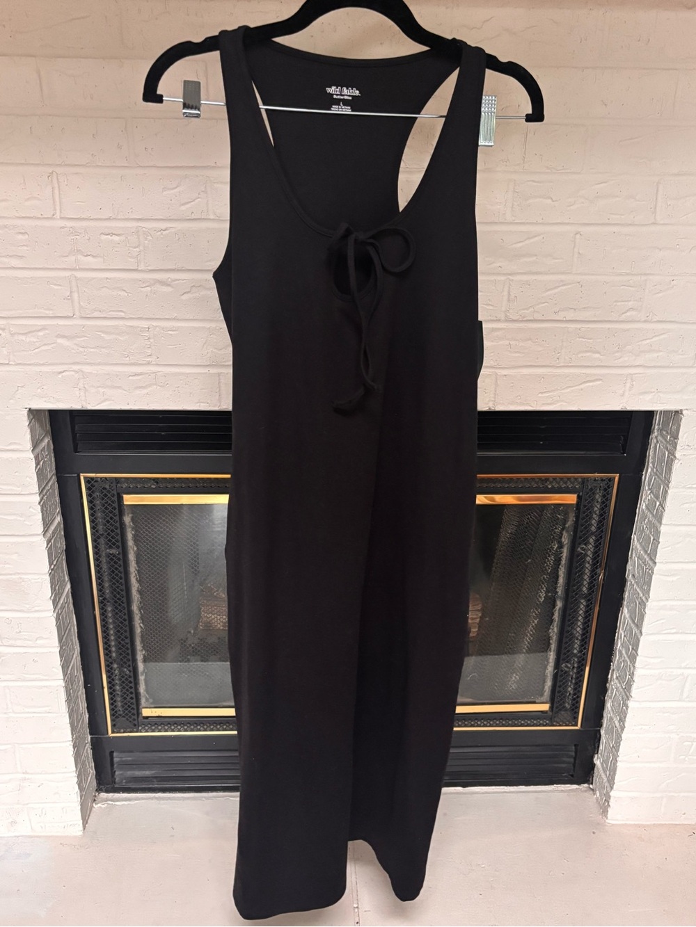 wild fable Black Sleeveless Tie-Front Jumpsuit